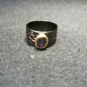 " Game of Thrones " Style Amethyst Band Ring R10